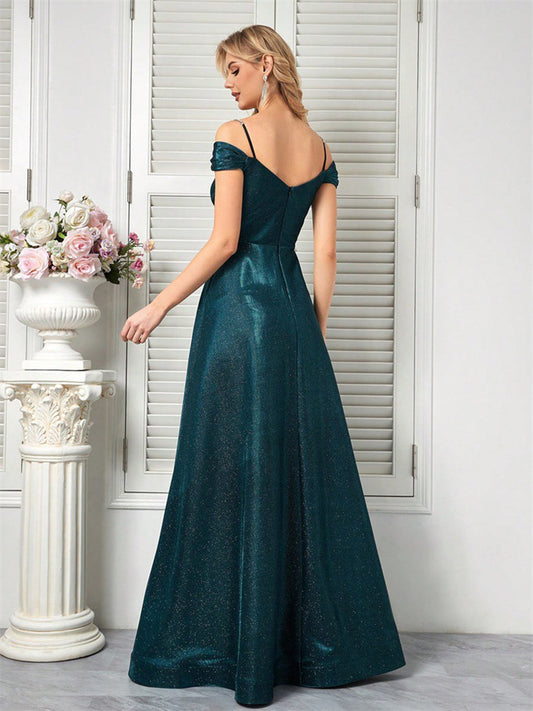 Schulterfreies Ballkleid Rückenfrei A-Linie XF1018