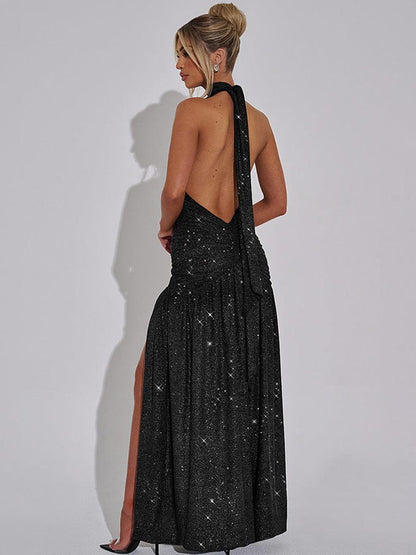 Rotes Partykleid Sexy Rückenfrei Schlitz MYC2020