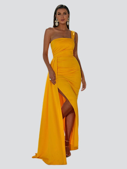Draping Maxi Prom Dress XJ1050 - MISS ORD