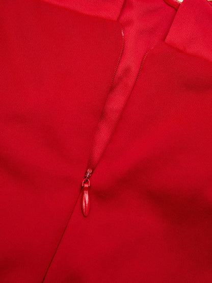 Off Shoulder Ruffled Evening Dress M02117 - MISS ORD